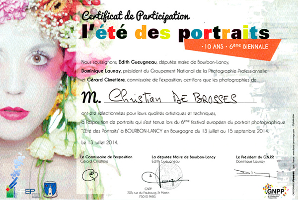 Certificat edp 2014